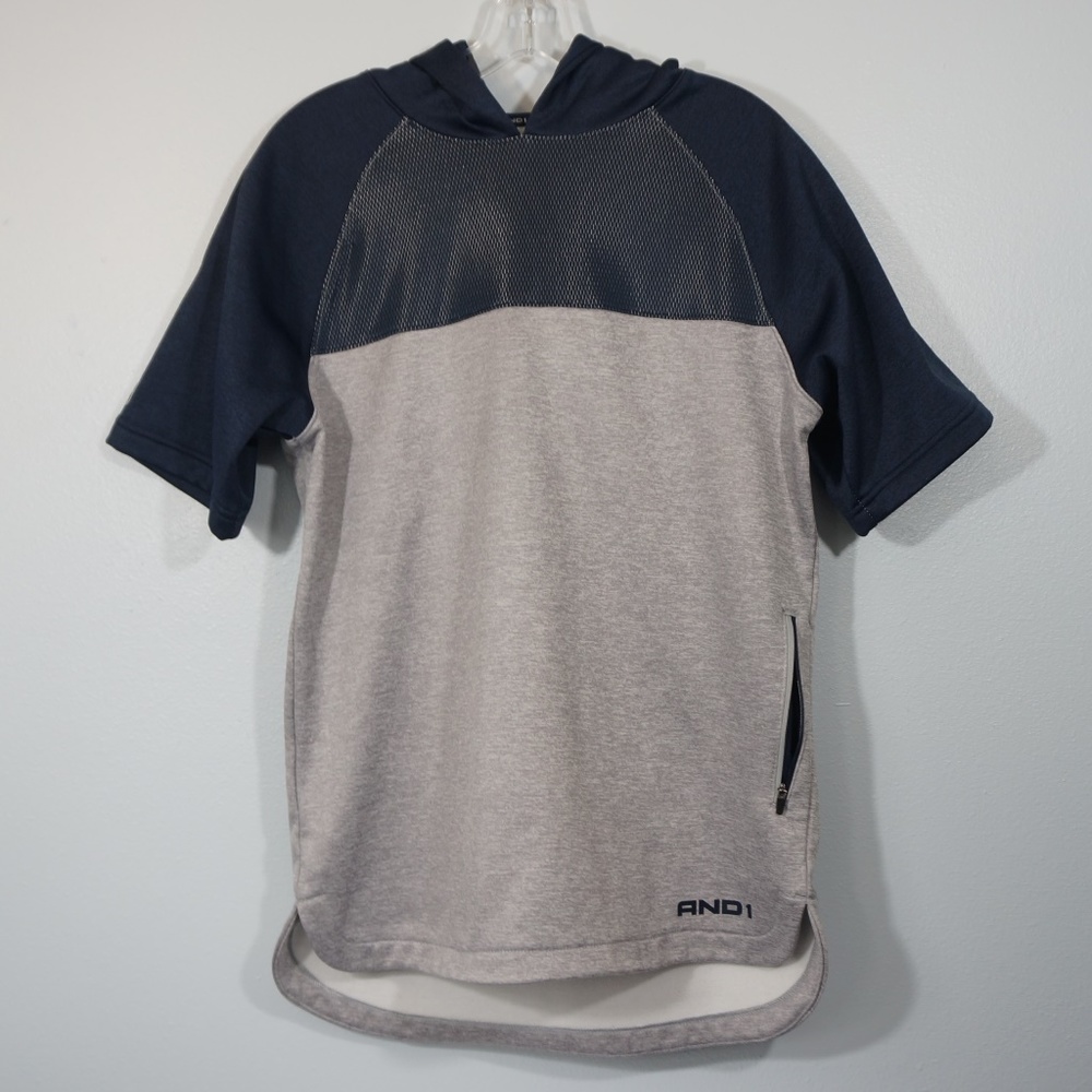 And1 Short Sleeve Hoodie Shirt Small